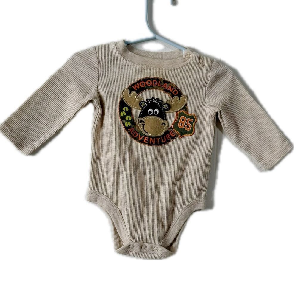 Garanimals Tan Bodysuit with‎ Bear Graphic